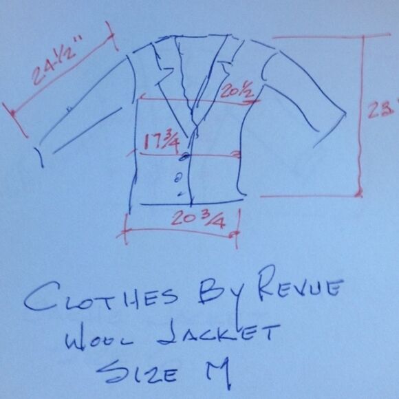 Clothes by Revue Wool Studded Jacket Size M - Picture 8 of 8